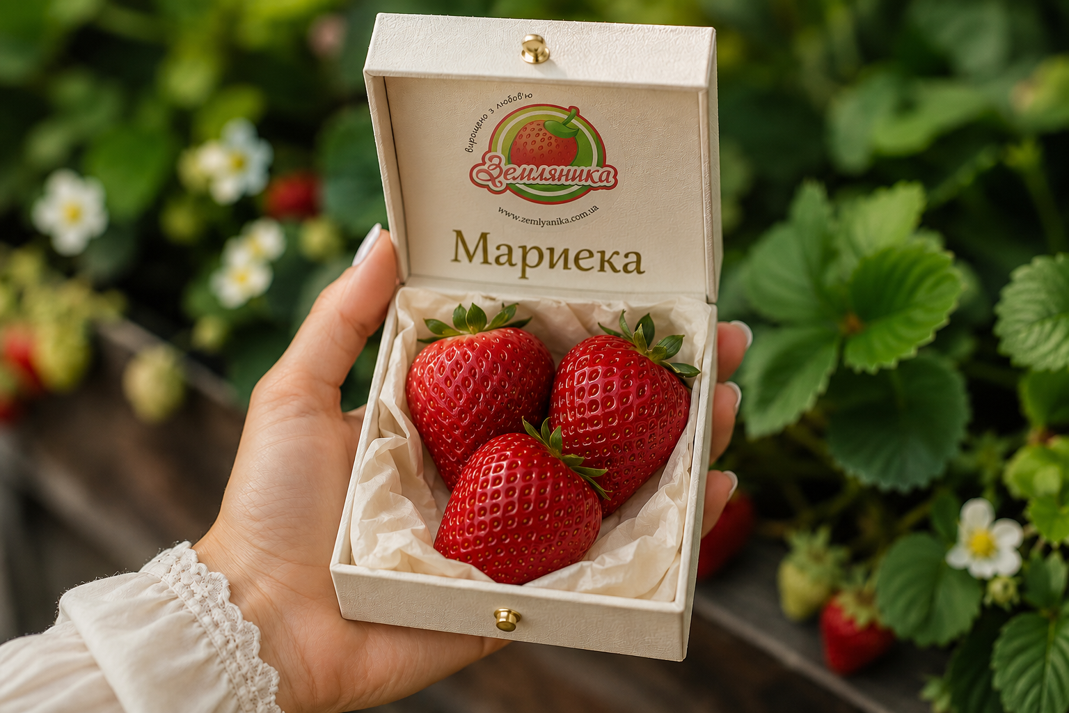 Клубника Мариека — купить саженцы урожайного сорта по Украине Саженцы клубники Мариека — цена, описание, доставка по Украине Купить рассаду клубники Мариека — крупноплодный урожайный сорт Клубника Мариека: купить саженцы с доставкой, описание сорта