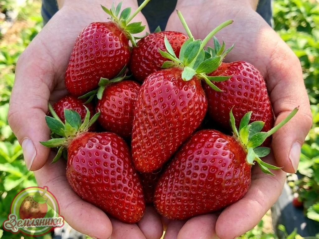 Клубника Перчинкию PIRCINQUE самая сладкая ягода из ранний сортов, созревает в Киевской области в конце мая в открытом грунте и ранее. Крупные ягоды, обльное содерание сахаров.