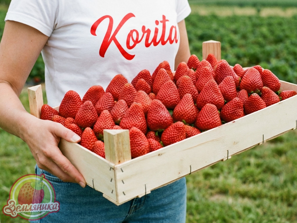 Коррита самый поздний сорт клубники, созревает на 7 дней раньше чем Мальвина. Очень вкусные и очень крупные ягоды.