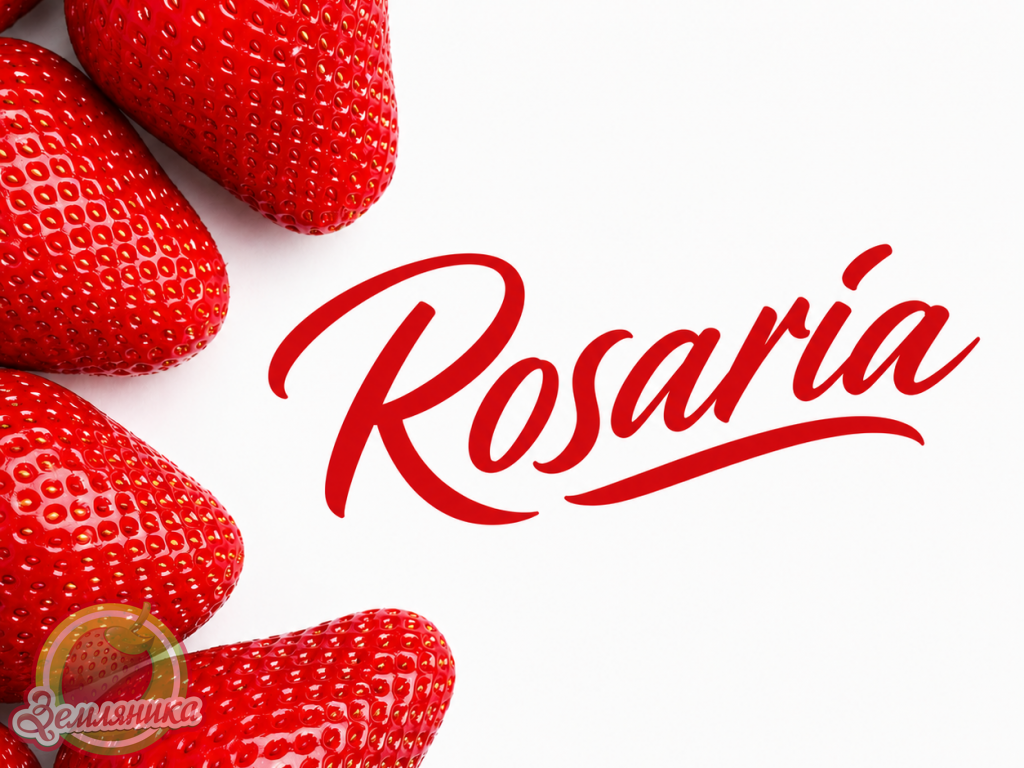 Клубника сорт Розария Rosaria. Очень ранний сорт клубники с очень крупными ягодами, величиной с кулак. Ягоды слакдие как мед.